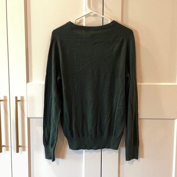 Banana Republic Hunter Green V-Neck Luxury Blend Sweater - Picture 5 of 5